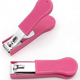 Nail Cutter Stainless Steel Clippers for Fingernail with Sharp Blades & Plastic Grip for Men & Women, Professional Nail Cutter for Precise Trimming & Grooming (Multicolor) PACK OF 2-32