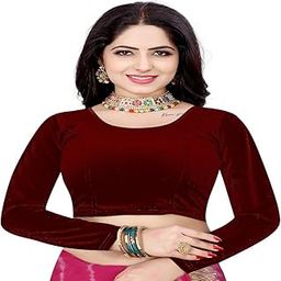 Velvet Full Sleeves Women's Blouse – A Luxurious Blend of Comfort and Style(Beige)-image-8