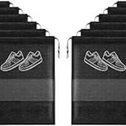Shoe Bag for Travel Set of 12 – Waterproof Shoe Cover Bags for Travelling, Storage & Gym – Reusable Travel Pouch for Men & Women-image-124