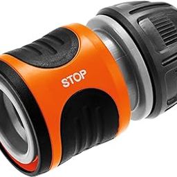 Gardena Plastic Water Stop 13 Mm (1/2") And 15 Mm (5/8"): Connector With Water Stop, Power Grip, Great Hose-Gripping Power, Simple Replacement (18213-20)-image-26