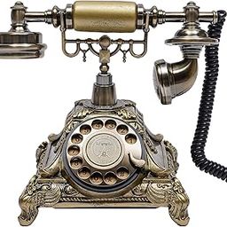DYRABREST Rotary Phone Vintage Phone Corded Antique Telephone Old Vintage Rotary Dial Phone Retro Phone Handset Turntable Telephone Office Telephone Antique Landline-image-45