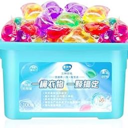 Laundry Liquid Detergent Pods, Sweet Scent, Plant and Mineral Based, Superior Cleaning Power, Stain Remover, Brightens Clothes(Mix Pack Of 100)-picture-10