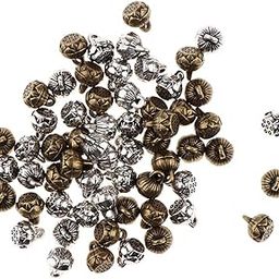 60 Pieces Antique Alloy Seedpod of the Lotus Pendants, Bronze and Silver Tone Charms Jewelry Making Findings for Necklace Earring Bracelets DIY Crafts-image-7
