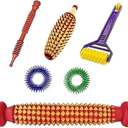 ACP ACUPRESSURE Manual Acupressure Massager Kit with Jimmy Stick, Finger Ring, Karela Hand Roller and Foot Roller for Full Body Relaxation, Pain Relief and Reflexology Therapy Combo Set-image-43