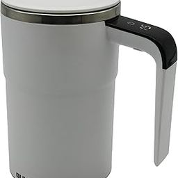 Self stirring Coffee Mug Auto Stirring Coffee Mug chargeable Automatic Mixing Cup w/LCD Temperature display Thermometer for Coffee Milk Yeast Enzyme Soya Flour Meal Replacement Powder(White)-image-14