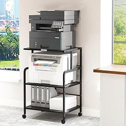 WINSTAR Printer Stand, Solid & Sturdy, Modern Contemporary Look, Space Saving, Made in India (Black, 3 Tier)-image-86