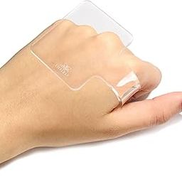 LilyLeaf Handheld Makeup Mixing Palette - Transparent Hand Tray for Mixing Foundation - Clear Acrylic Blending Plate for Makeup Lovers and Professionals with Cute Storage Bag (L)-30