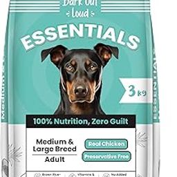 BARK OUT LOUD,Vivaldis - Essentials Dog Food Medium/Large Breed | Real Chicken & Egg | Gluten Free Prebiotics, Fish Oil for Immunity | Adult Dry Dog Food for Labrador Retiever Husky - 3Kg-image-41