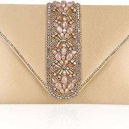 IA 002 Premium Embellished Black Envelope Women clutch/sling bag-image-44