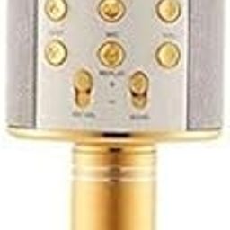 Gen Zee Toys Handheld Wireless Karaoke Singing Mike, Microphone with Bluetooth Speaker, Advanced Multi-Function Mic, Voice Recording with Memory Card Slot, USB Charging (Gold)-image-60