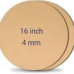 Devashri creation MDF Board Cutouts - 16 Inch 4 mm Thick Circle Boards Set Of 3 | MDF Board for Lippan Art, Resin, Mandala, Painting & Art and Craft | Premium Round Pine Wood Slices for Artists and Students-30