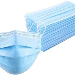 OTICA Disposable Face Mask (Pack of 50)– Melt Brown Fabric, 3-Ply Masks Blue with Elastic Earloops & Nose Clip| Soft, Breathable, Single Use Home, Office, School, Indoor & Outdoor-10