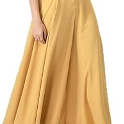 Women's Georgette Sharara Palazzo Pant|Flared Relaxed Palazzo for women|Bottom Pant for kurtis and Tops|Stylish Loose Palazzo|Wide Leg Gher Palazzo (M-30 to 3XL-38 FREE SIZE)-image-95