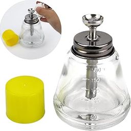180ml 1 Touch Clear Glass Bottle, Professional Clear Glass Pump Dispenser Bottle with Measuring Scales, for Nail Polish Remover, Alcohol or Other Liquids-image-76