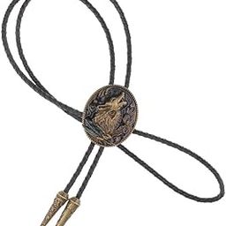 Vintage Western Cowboys Howling Wolf Bolo Tie Pendant Necklace Mens Jewelry Gifts|Collectibles|Collectibles-image-25