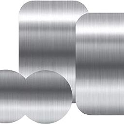 HIKER Metal Plates for Magnetic Car Mount Mobile Phone Holders - Rectangular & Round Plates (Silver)-picture-28