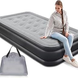 Nikrim™Single Inflatable Mattress with Built-in Pump Camping Air Mattress Quick Inflation Deflation Blow Up Mattresses Air Bed Portable Elevated Guest Bed for Home Outdoors Hiking(Multicolor)-image-70