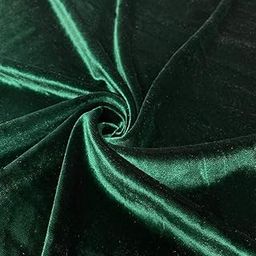 Megumi Micro Velvet Fabric Decorative Soft Smooth Solid Dyed Silky Cloth for Sofa, Furnishing, Upholstery, Curtains, Cushions and Craft 147 cm Width (2 Meter, Dark Green)-image-10