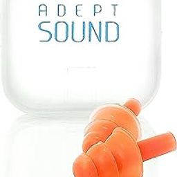 Ear Plugs (Orange) Noise Cancelling For Sleeping, Concerts, Music Events, Shooting Range, Construction Work, Motor Sports Racing, Reusable Soft Hypoallergenic Silicone Material, Comfortable Earplugs-18
