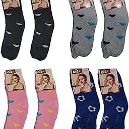 Multicolor Woolen Winter Toe Socks For Women & Girls-image-29