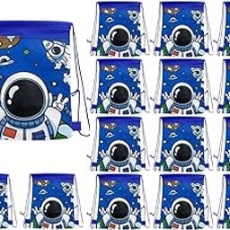 MONKEYTAIL Space Astronaut Theme String Bags - Pack of 15 for Kids Birthday Return Gifts for All Age Group-10