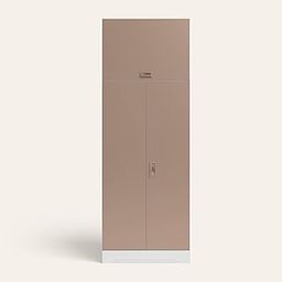 GODREJ INTERIO Slimline 2 Door Steel Almirah (Matte Alpine White and Matte Lilac Glaze) + 1 Year Warranty, Locker, 4 Shelves, Overhead Unit-14