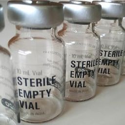 Sterile 10ml (10R) Empty Sealed Glass Vials, Clear USP/EP Type 1 Tubular Glass, DIN/ISO 8362-1, (Pack of 60)-27