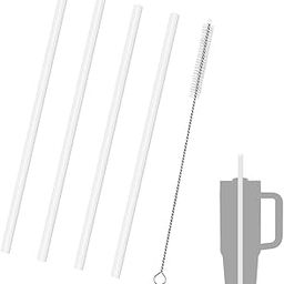 HASTHIP® 4 Pack Reusable Food PE Straw Set, Replacement Straws for 40 oz & Simple Modern Tumbler with Handle with Cleaning Brush for Cup Accessories-31