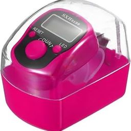 Digital Tasbeeh Hand Tally Counter Finger Ring Digital Counting Machine Counter Tasbeeh & Jaap mala for Counting Purpose with LED (Pink)-image-30