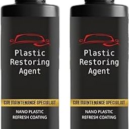 RDIYORA Plastic Restoring Agent Car Maintenance Specialist Nano Plastic Refresh Coating Restore Shine on Plastic & Leather Parts on Car & Bikes | Reduce Dust Accumulation | Each Pack of 2-image-3