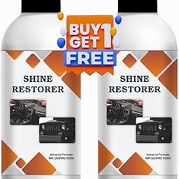 Shine Restorer For Vehicle | Buy 1 Get 1 Free | Plastic Parts Refurbish Agent | Perfect To Restore Dull, Faded, And Cracking Bumpers, Trim, Vinyl, Plastic, Rubber, Leather And More! 100 Ml Each, White-image-15