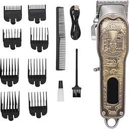 NIKAI NK-1982 Salon Series Professional Cordless Hair Clippers Electric Hair Cutter Machine Kit Wireless Hair Grooming Trimmers Set, Rechargeable Li-ion Battery 2000mAh 120 mins Runtime, Design H-image-49