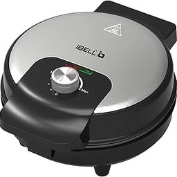 IBELL WAFFLEMATE190 Waffle Maker Electric,1000W, Mini Waffle Maker Machine with Adjustable Temperature, Non-Stick Plates, LED Indicators, Lock System, Non-Slip Feet (Black)-0