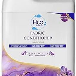 Hub Fresh Lavender Fabric Conditioner, 5 Litre, Skin-Friendly, Makes Clothes Soft and Fresh-image-83
