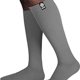 KUE Knee Compression Socks for Men & Women, Pain Relief, Boost Stamina, Circulation & Recovery, Perfect for Running, Football, Sports Activity I Moisture Wicking I Ankle and Arch Support I Knee Socks(S/M)-13