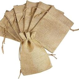 Avanti Creation Jute Linen Potlis - Burlap Bags Natural Jute Return Gift Potli Bags Shagun Pouches 13X9 CMS-image-68