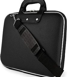 Synthetic Sleek Office Bag, Laptop Briefcase, Sling Bag, Messenger Bag & Laptop Bag (Black)-image-75