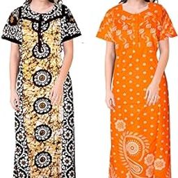 Women Printed Cotton NightyCOMBONT2552 L Multicolour-image-81