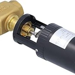 SIK Brass Motorized Valve, Analogue 1.6MPa 2 Way BSP Parallel Female Thread Electric Motorized Valve for Industrial Process Automatic Control System(DN32) (425-55