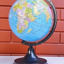 GLOBE DADDY 3 Inch Globe 360 Rotation with Plastic Stand/Educational Leraning Toy For kids & Students/Decorative Showpiece/Office Desk Mini Earth Globe-picture-31