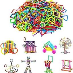 KiddyBuddy Impex mega Jumbo Pack of Multi Color Educational Building Blocks Smart Stick with Different Shape Game Set for Kids - Smart Sticks (Small,150 PCs)-image-14
