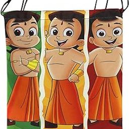 Chhota Bheem String Bag for Kids | Cartoon Drawstring for Boys & Girls | Lightweight for School, Sports & Gym | Multi-Color Polyester | 17.5x14 inch Large Size | Age 7+-image-59