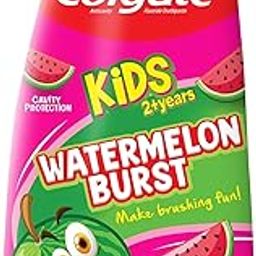 Colgate Kids Fun Squeeze Toothpaste, Yummy Watermelon Flavour, For 3-6 Years, Easy Grip, 100ml-21