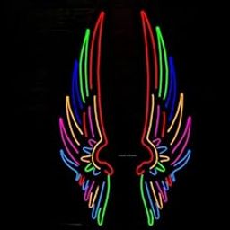 Wall Mitra Angel Wings neon sign Wings Neon Lights, Home Decor,Party,Pub,Restaurant Decoration, Wedding Birthday Decor, hotel, House Party, Light Shop Studio Signs(36x12) multicolor-image-41