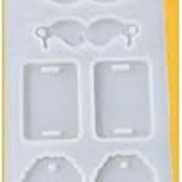NEXTSTEP1 Rakhi Mould Resin Art Silicone Casting Mould Epoxy Mold Silicon DIY Rakhi Bracelet Jewellery Design Moustache.-image-10