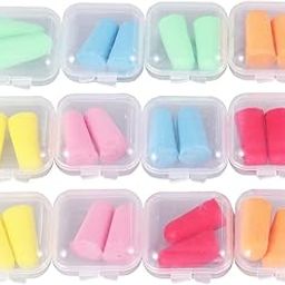 Healifty 12 Boxes Anti-Noise Foam Earplugs Soft Quiet Sleeping Ear Plugs for Study Sleeping Working Travel Snoring (Assorted Color)-picture-48