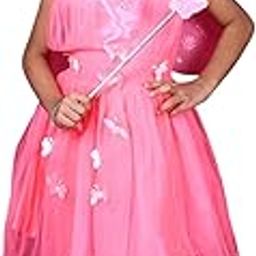 Baby Girls Pink Colour Fairy Frock For Functions-image-78
