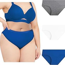 Cotton Plus Size Underwear Full Coverage Regular Innerwear Panty Set for Women Hipster Brief for Daily Use Combo Pack (Assorted Colours) Multicolour-picture-32