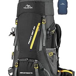 TRAWOC AEROSTRIKE 70L Travel Backpack for Hiking Trekking Bag Camping Rucksack Bag for Men & Women with Rain Cover/Shoe Compartment HK008, 3 Year Warranty-10