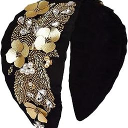 Beaded Hair Bands For Girls And Women, Hand Made Embroidery Hair Bands For Parties And Functions, Pack Of 1 Pcs-image-82